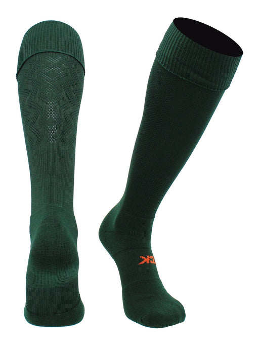 TCK Dark Green / Large Premier Soccer Socks with Fold Down Top