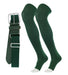 TCK Dark Green / Small Pro Plus Performance Sports Belt and Socks Combo Over the Knee