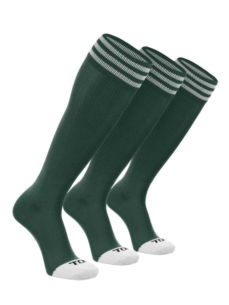 TCK Dark Green/White 3-Pack / X-Small Prosport Trio Tube Socks