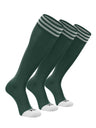 TCK Dark Green/White 3-Pack / X-Small Prosport Trio Tube Socks