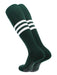 TCK Dark Green/White / Large Elite Performance Baseball Socks Dugout Pattern B