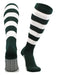 TCK Dark Green/White / X-Large Striped Rugby Socks