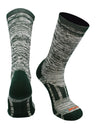TCK Dark Green / X-Large Sports Heathered Crew Socks