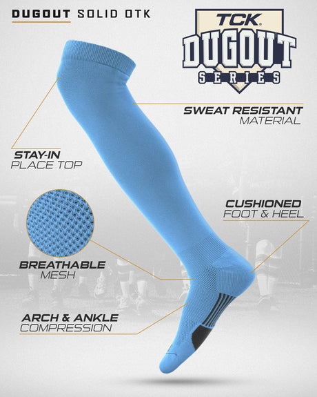 TCK Dugout Over the Knee Baseball Socks | Elite Athletic Sock