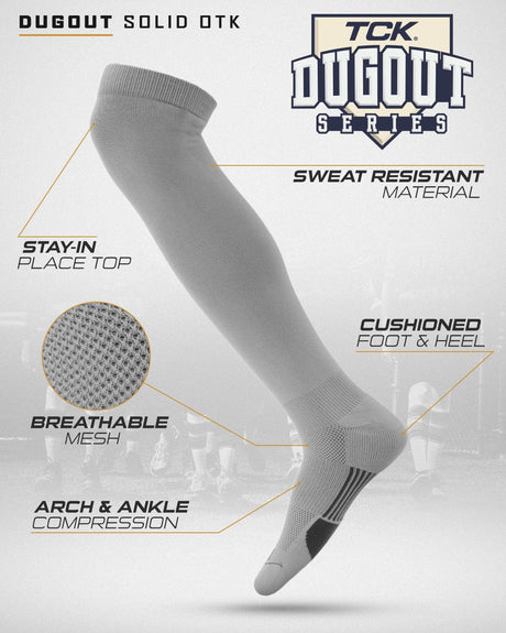 TCK Dugout Over the Knee Baseball Socks | Elite Athletic Sock