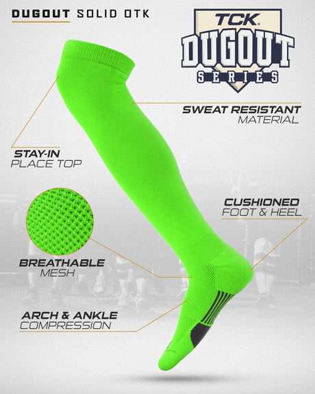 TCK Dugout Over the Knee Baseball Socks | Elite Athletic Sock