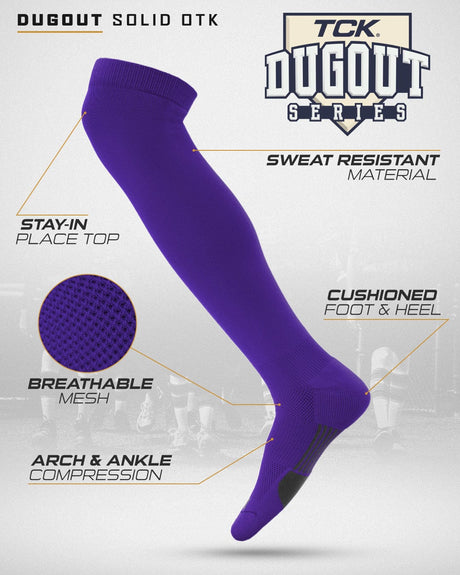TCK Dugout Over the Knee Baseball Socks | Elite Athletic Sock