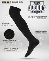 TCK Dugout Over the Knee Baseball Socks | Elite Athletic Sock