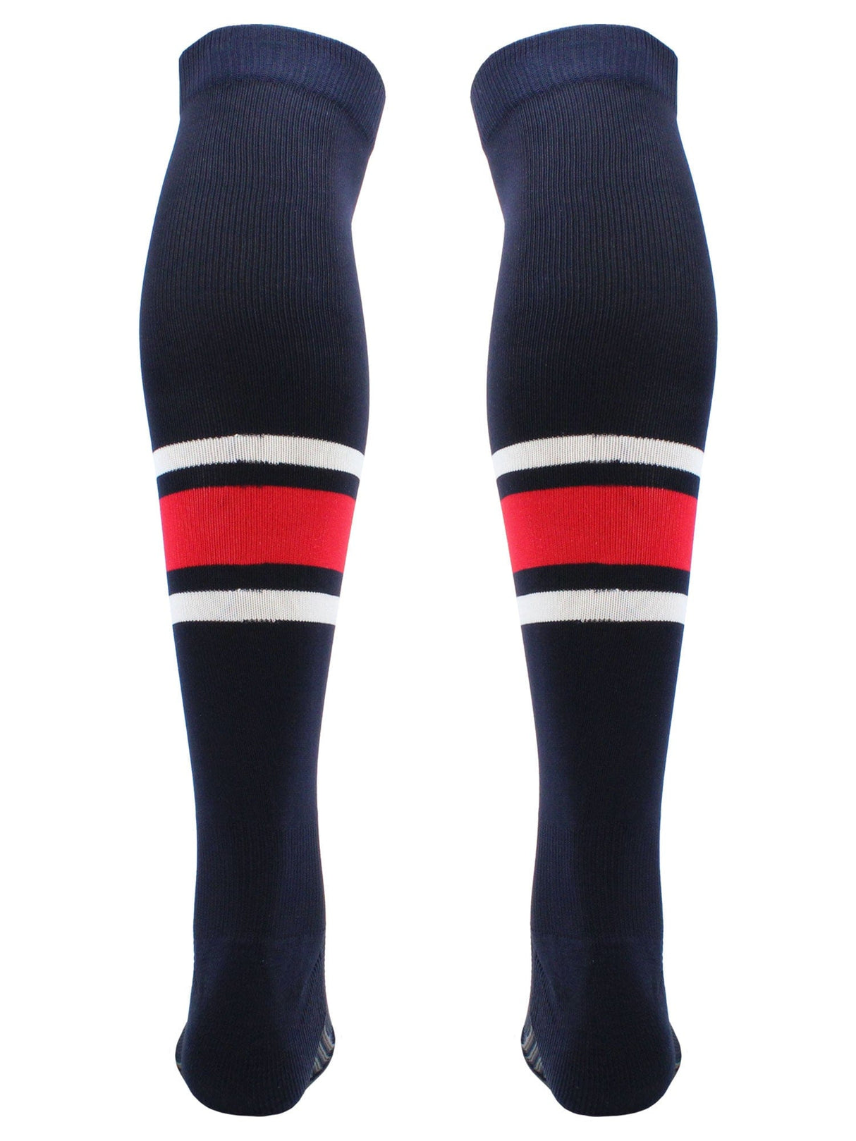 TCK Dugout Striped Over the Knee Baseball Socks Pattern E