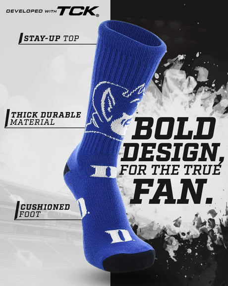 Duke Blue Devils Mayhem Crew Socks (Made in USA)