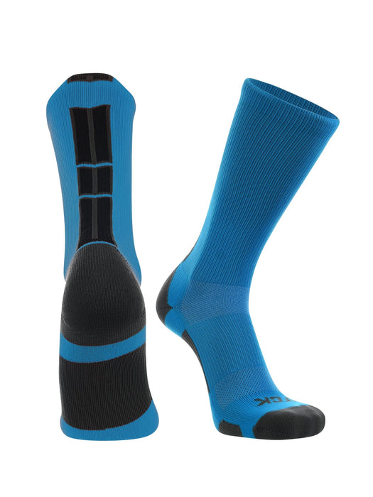 TCK Electric Blue/Graphite/Black / Small Baseline 3.0 Athletic Crew Socks Youth Sizes Team Colors