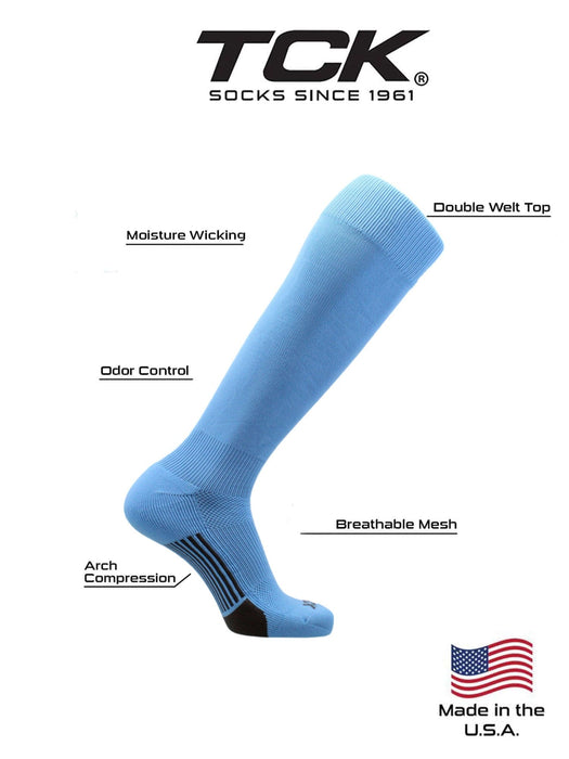TCK Elite Performance Baseball Socks Dugout Solid Team Colors