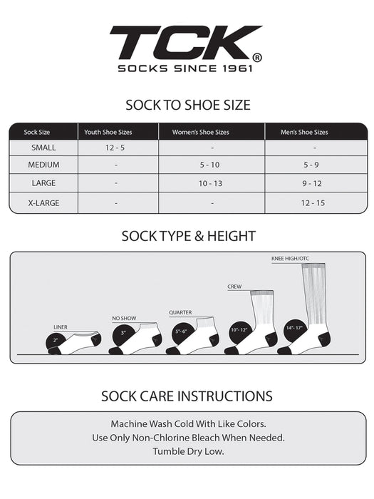 TCK Elite Performance Sports Socks 2.0 Crew Length