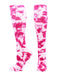 TCK Fuchsia/White / Small Tie Dye Multisport Tube Socks Soccer Softball