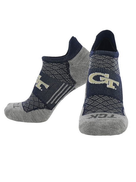 TCK Georgia Tech Yellow Jackets / Large Georgia Tech Yellow Jackets No Show Tour Socks