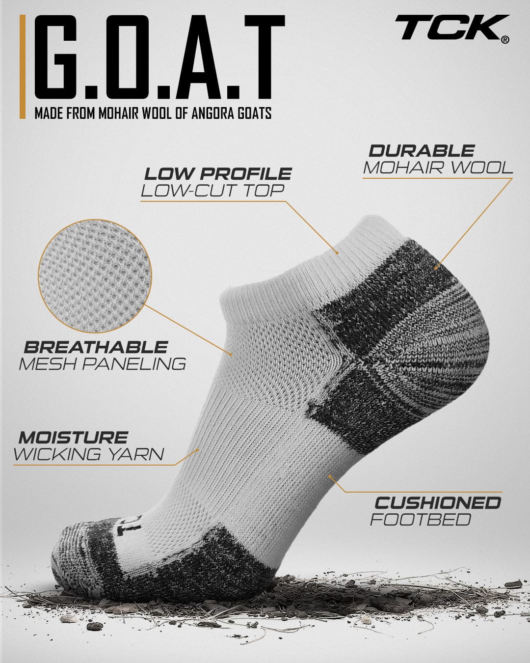 TCK GOAT Socks Low Cut