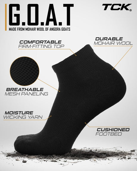 TCK GOAT Socks Quarter Length
