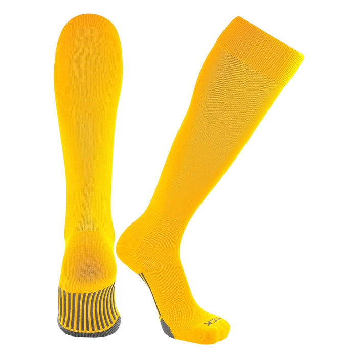 TCK Gold / Large Elite Performance Baseball Socks Dugout Solid Team Colors