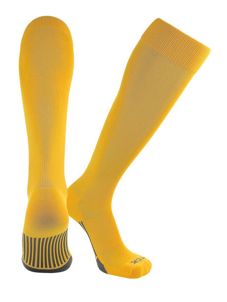 TCK Gold / Large Elite Performance Baseball Socks Dugout Solid Team Colors