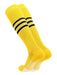 TCK Gold/White/Black / X-Large Elite Performance Baseball Socks Dugout Pattern D