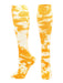 TCK Gold/White / Small Tie Dye Multisport Tube Socks Soccer Softball