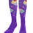 TCK Grape / Large Cupcake Athletic Knee High Socks