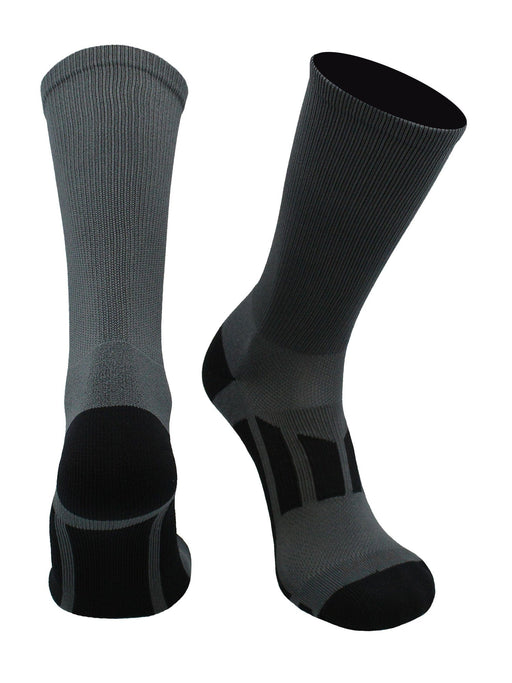TCK Graphite / Large Elite Performance Sports Socks 2.0 Crew Length