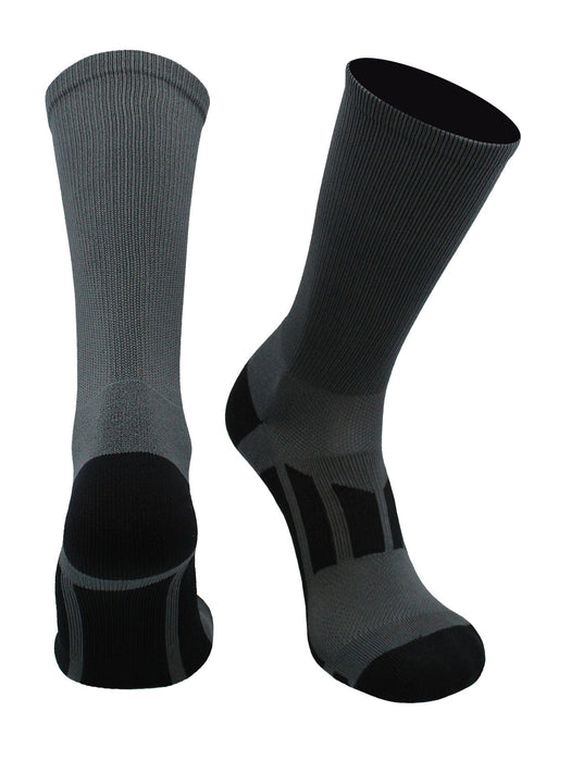 TCK Graphite / Medium Elite Performance Sports Socks 2.0 Crew Length