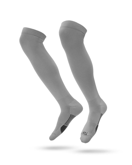 TCK Gray / Small Dugout Over the Knee Baseball Socks | Elite Athletic Sock