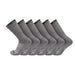 TCK Grey / Large Seamless, Cushioned Crew Socks: Moisture Wicking Work & Sport