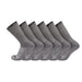 TCK Grey / Large Work & Athletic Crew Socks Multi Pack