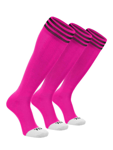 TCK Hot Pink/Black 3-Pack / X-Small Prosport Trio Tube Socks