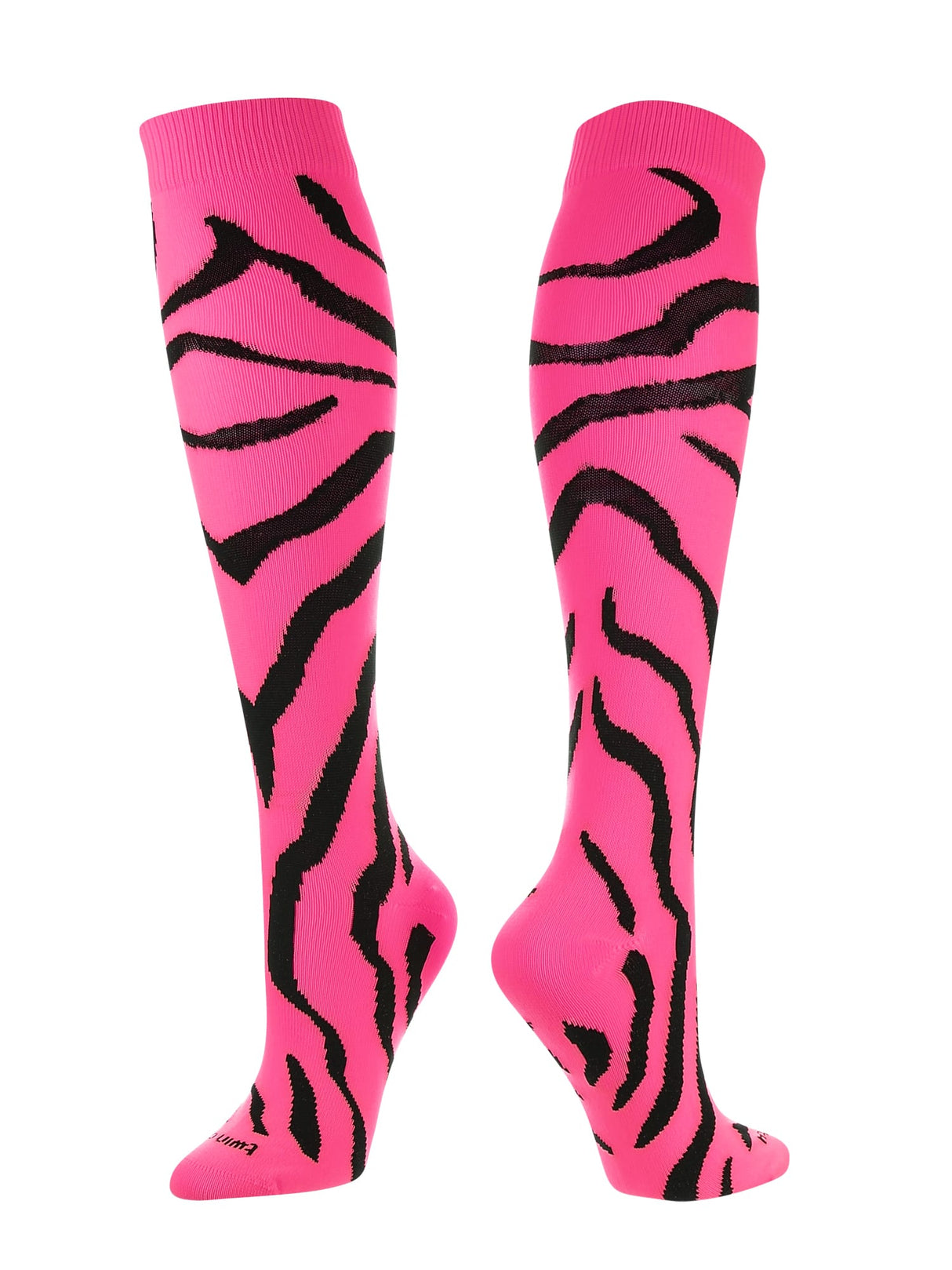 TCK Hot Pink/Black / Small TCK Sports Krazisox Zebra Stripe Socks