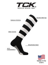 TCK Hot Pink/Black / X-Large The Winger Rugby Socks