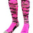 TCK Hot Pink Camo / X-Large Elite Long Sports Socks Woodland Camo Over the Calf