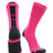 TCK Hot Pink/Graphite/Black / Large Baseline 3.0 Athletic Crew Socks Adult Sizes Team Colors
