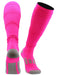 TCK Hot Pink / Large Football Scrunch Socks For Men and Boys