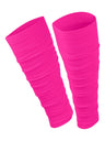TCK Hot Pink / Large Pre Scrunched Football Leg Sleeves For Men and Boys