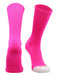 TCK Hot Pink / Medium Prosport Crew Socks - Team Colored Crew Socks For All Sports