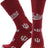 TCK Indiana Crimson/White / Large Indiana Hoosiers Mayhem Crew Socks