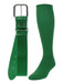 TCK Kelly Green / Medium Softball and Baseball Belts & Socks Combo For Youth or Adults