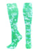 TCK Kelly Green/White / Small Tie Dye Multisport Tube Socks Soccer Softball