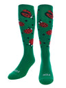 TCK Kelly / Large Ladybug Athletic Knee High Socks