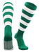TCK Kelly/White / Large Striped Rugby Socks