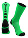 TCK Lime/Black / Large Lacrosse Socks Midline Logo Crew