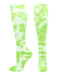 TCK Lime Green/White / Small Tie Dye Multisport Tube Socks Soccer Softball