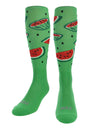 TCK Lime / Large Watermelon Athletic Knee High Socks