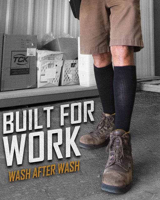 TCK Long Work & Athletic Socks Over the Calf 6-Pack