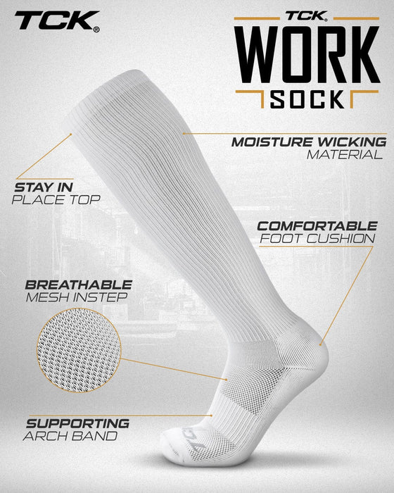 TCK Long Work & Athletic Socks Over the Calf 6-Pack