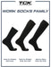 TCK Long Work & Athletic Socks Over the Calf 6-Pack